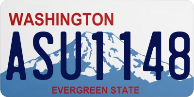 WA license plate ASU1148