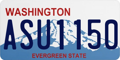 WA license plate ASU1150