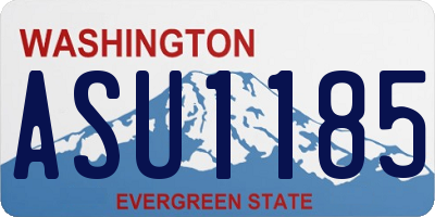 WA license plate ASU1185