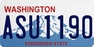 WA license plate ASU1190