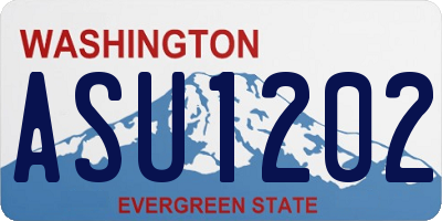 WA license plate ASU1202