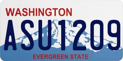 WA license plate ASU1209