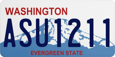 WA license plate ASU1211
