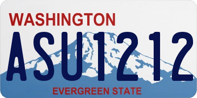 WA license plate ASU1212