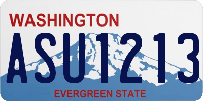 WA license plate ASU1213