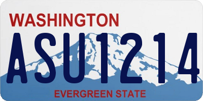 WA license plate ASU1214