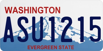 WA license plate ASU1215