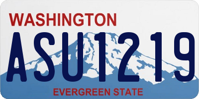 WA license plate ASU1219