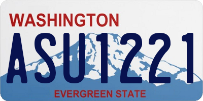 WA license plate ASU1221