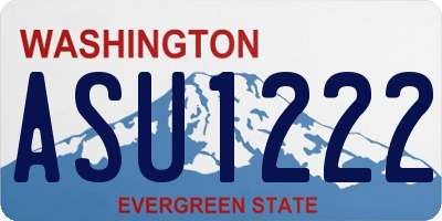WA license plate ASU1222