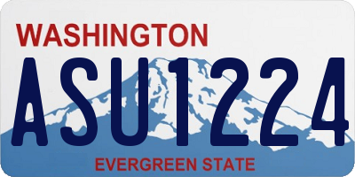 WA license plate ASU1224
