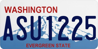 WA license plate ASU1225