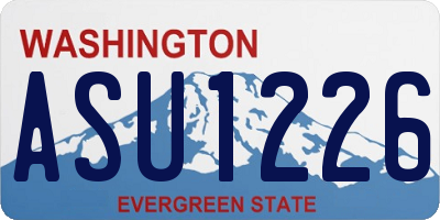 WA license plate ASU1226