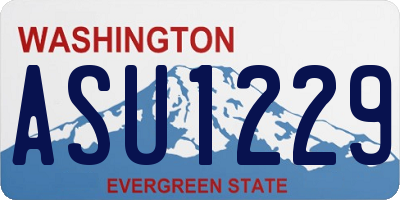 WA license plate ASU1229