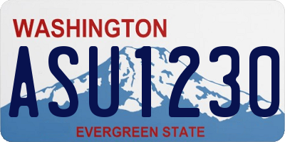 WA license plate ASU1230