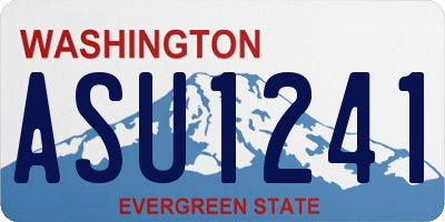 WA license plate ASU1241