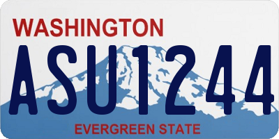 WA license plate ASU1244