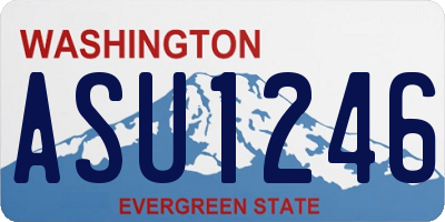 WA license plate ASU1246