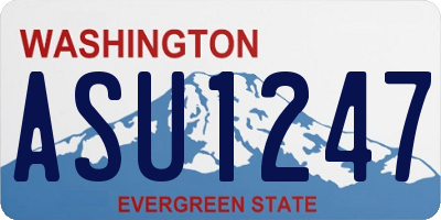 WA license plate ASU1247