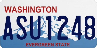 WA license plate ASU1248