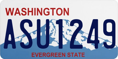 WA license plate ASU1249