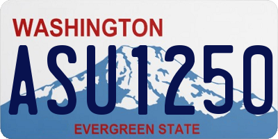 WA license plate ASU1250