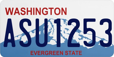 WA license plate ASU1253