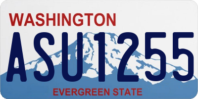 WA license plate ASU1255