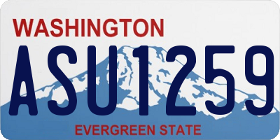 WA license plate ASU1259
