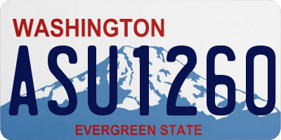 WA license plate ASU1260