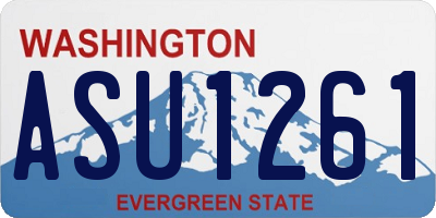 WA license plate ASU1261