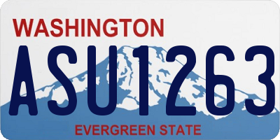 WA license plate ASU1263