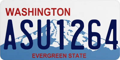 WA license plate ASU1264