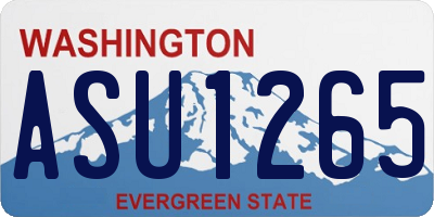 WA license plate ASU1265