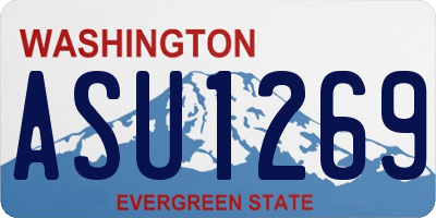 WA license plate ASU1269