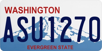 WA license plate ASU1270