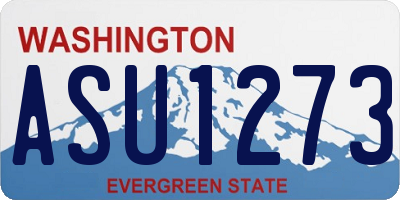 WA license plate ASU1273