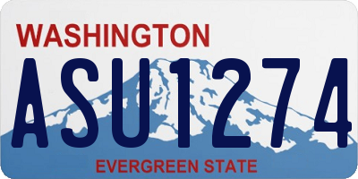 WA license plate ASU1274