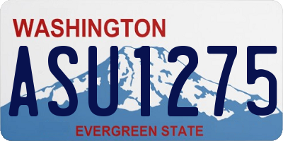 WA license plate ASU1275