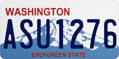 WA license plate ASU1276