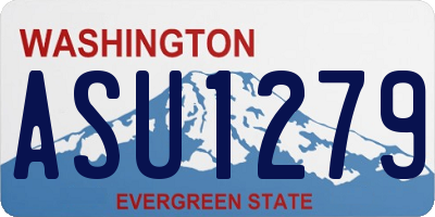 WA license plate ASU1279