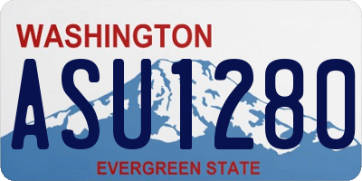 WA license plate ASU1280