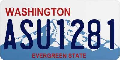 WA license plate ASU1281