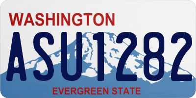 WA license plate ASU1282