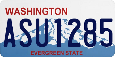 WA license plate ASU1285