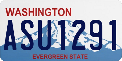 WA license plate ASU1291