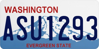 WA license plate ASU1293