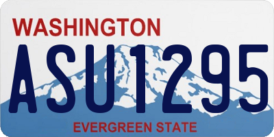 WA license plate ASU1295