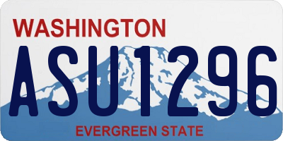 WA license plate ASU1296