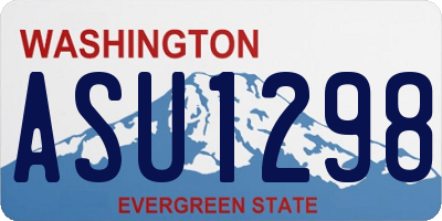 WA license plate ASU1298
